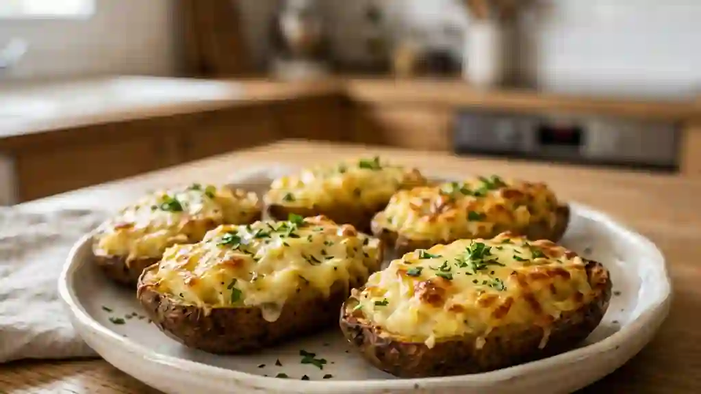 Barquettes de patates au fromage gratinées - Photo de présentation