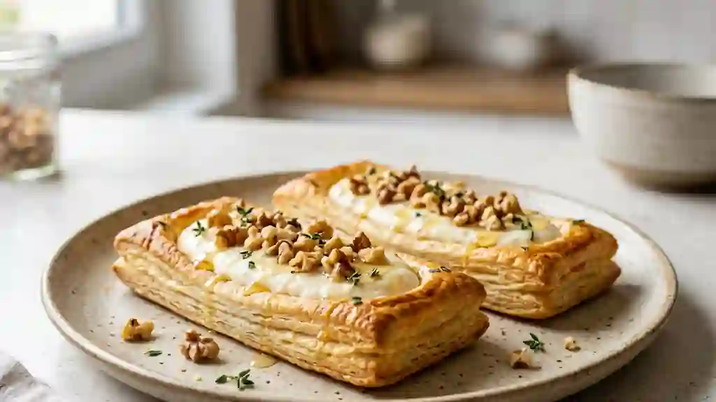 Barquettes croustillantes au miel et noix - Photo de présentation