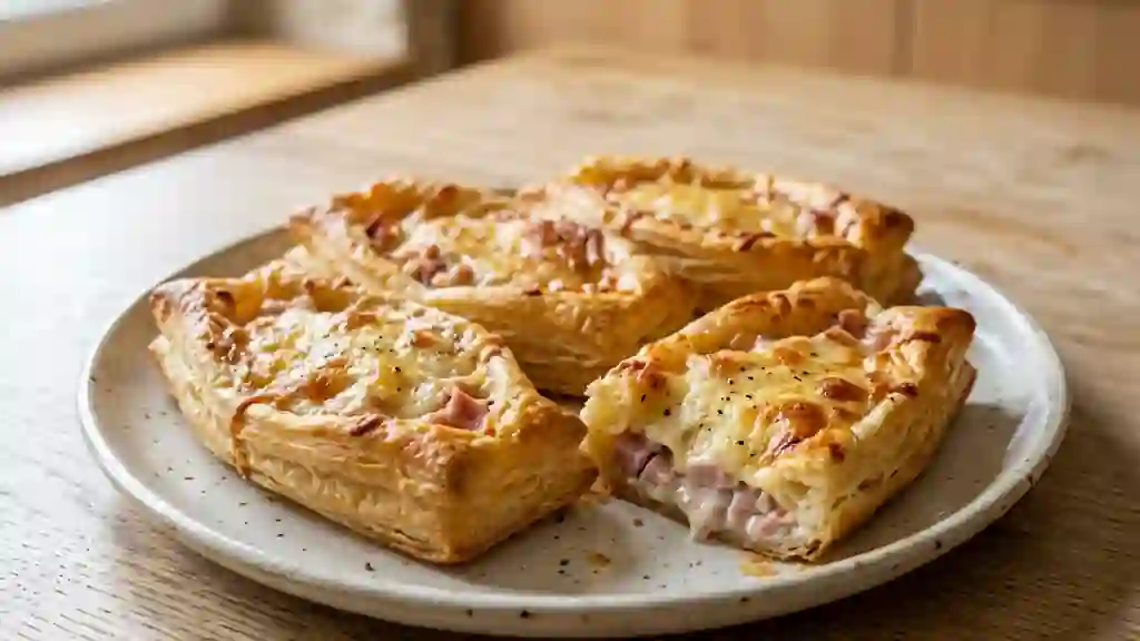 Barquettes au jambon, cœur fondant et gratiné - Photo de présentation