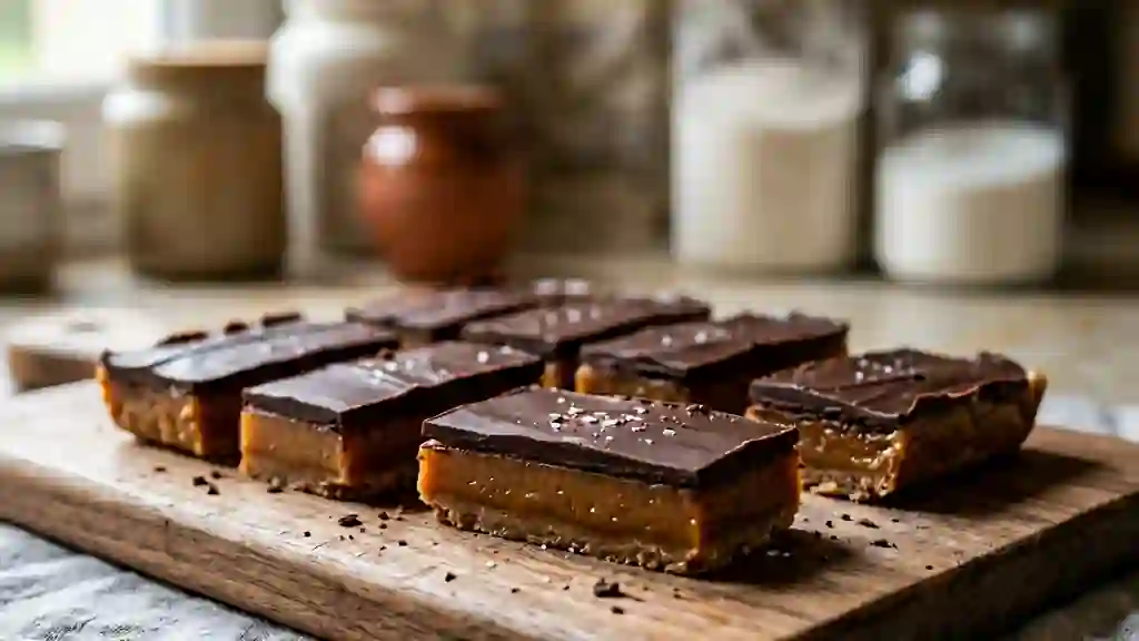 Barres Caramel Fondant et Chocolat Noir - Photo de présentation