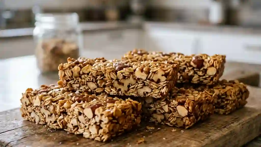 Barres granola croquantes miel et noix - Photo de présentation