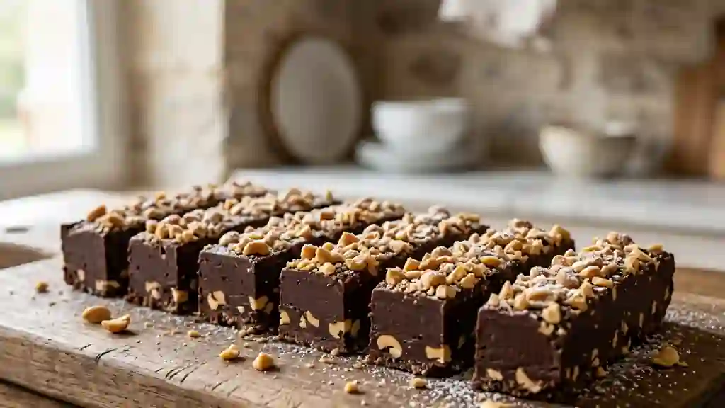 Bâtonnets fondants chocolat et cacahuètes - Photo de présentation