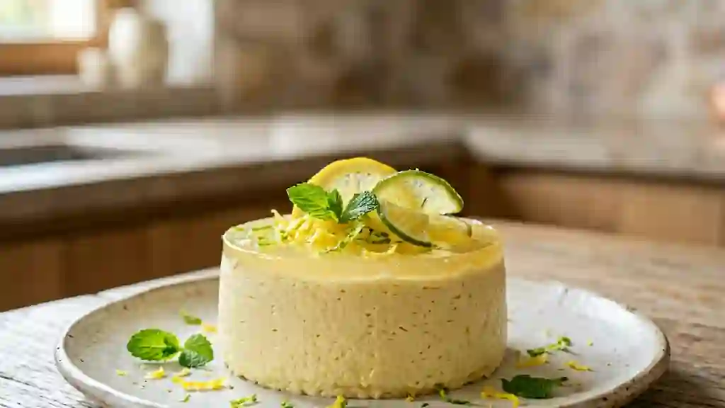 Bavarois aérien au duo de citrons - Photo de présentation
