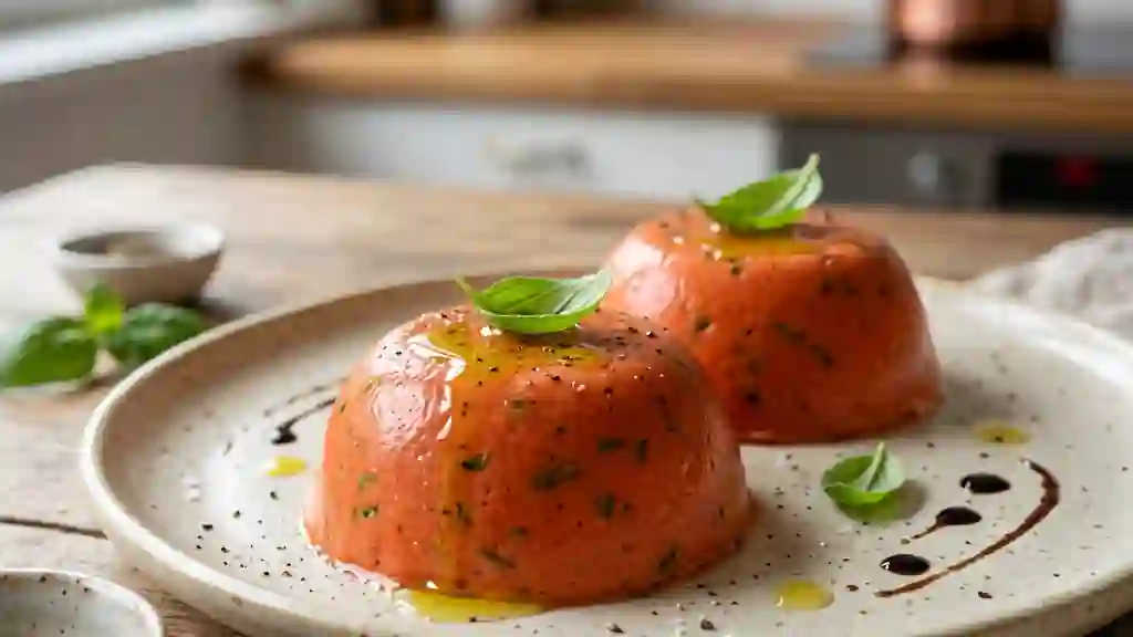 Bavarois Tomate Basilic Fondant - Photo de présentation