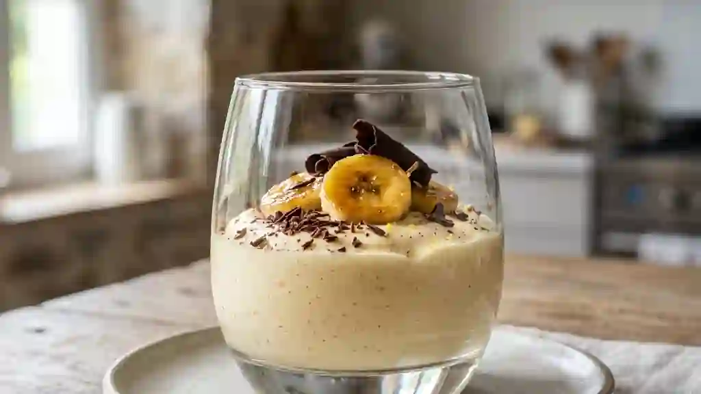 Bavarois Fondant à la Banane et Vanille - Photo de présentation