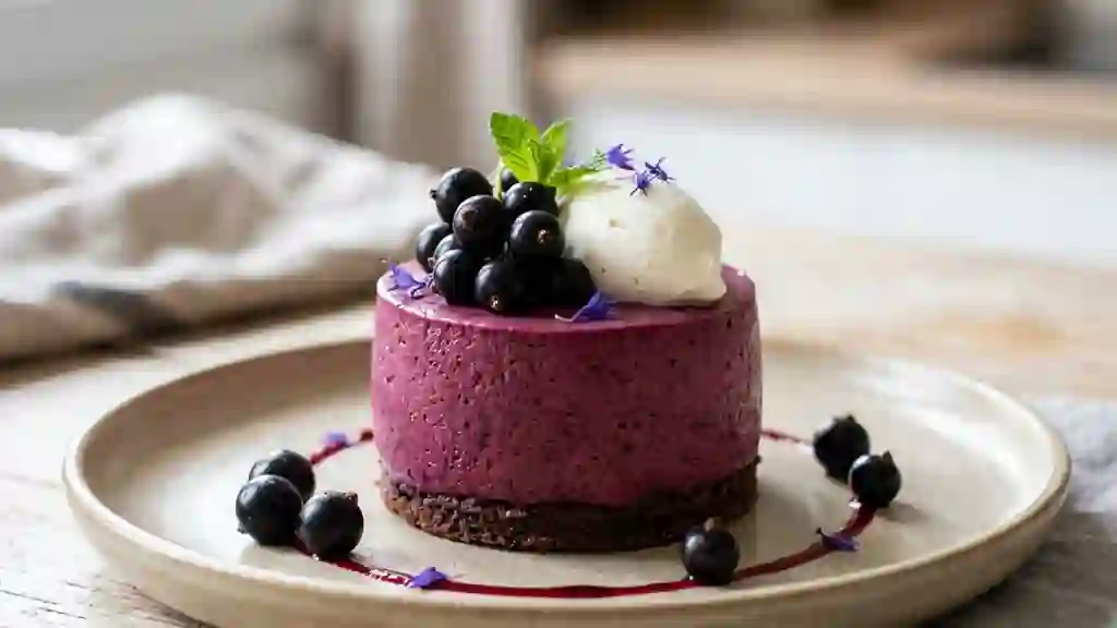 Bavarois Velouté au Cassis Acidulé - Photo de présentation