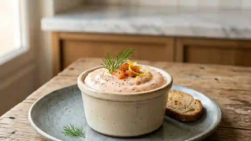 Bavaroise fondante au saumon fumé et aneth - Photo de présentation