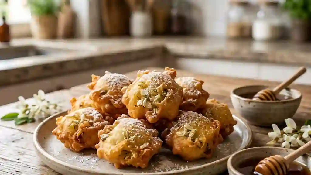 Beignets d'Acacia Croustillants et Floraux - Photo de présentation