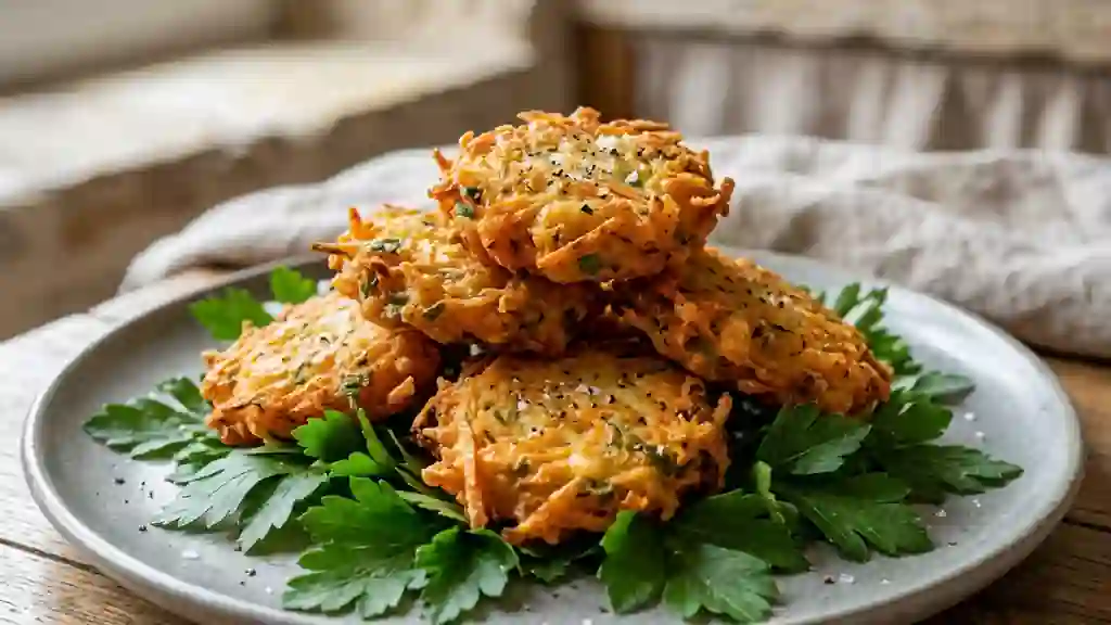 Beignets de carottes dorés et fondants - Photo de présentation