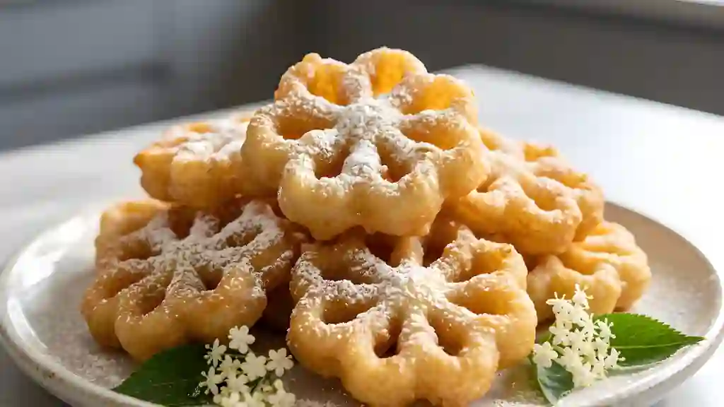 Beignets de fleurs de sureau croustillants - Photo de présentation