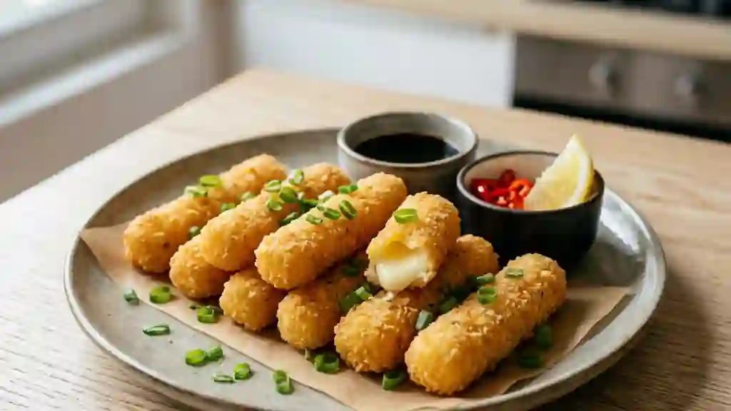 Beignets de fromage fondants et croustillants - Photo de présentation