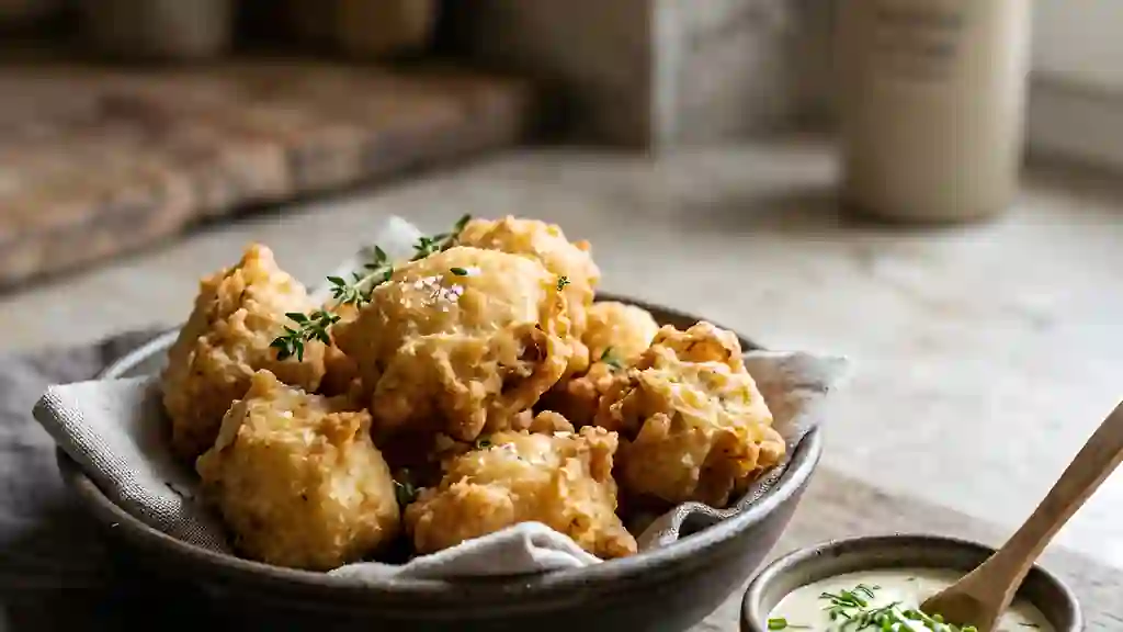 Beignets de salsifis croustillants et dorés - Photo de présentation