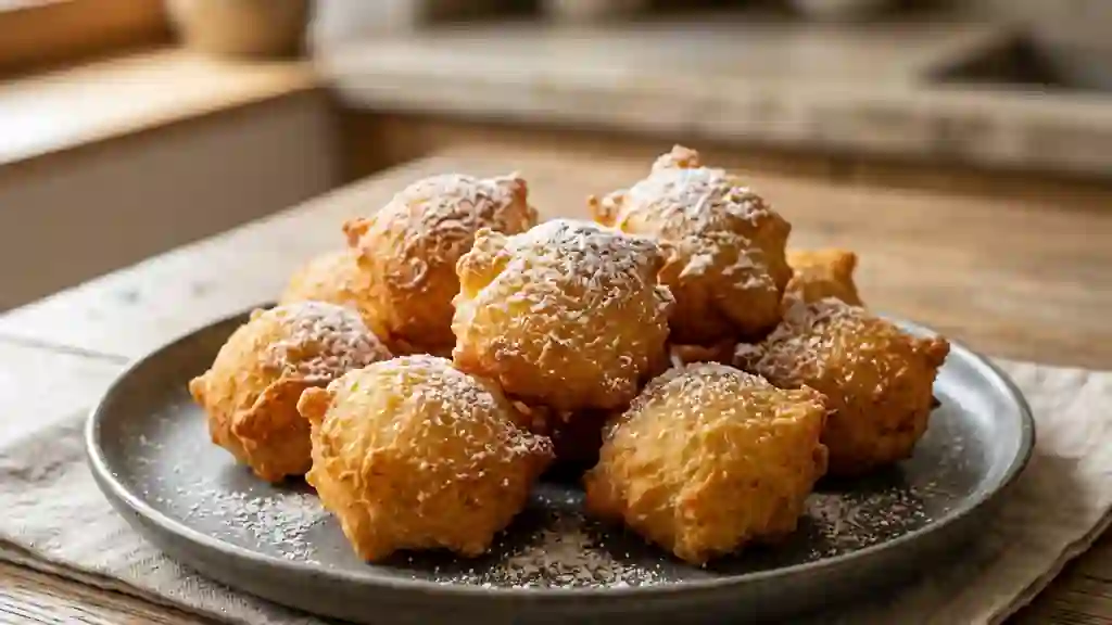 Beignets de semoule dorés et fondants - Photo de présentation