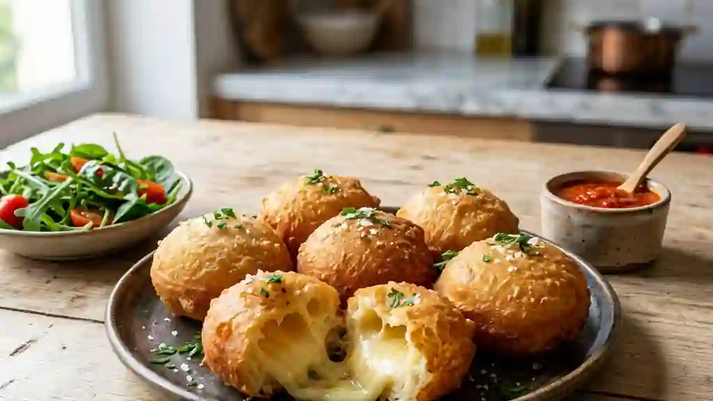 Beuregs croustillants au cœur triple fromage - Photo de présentation