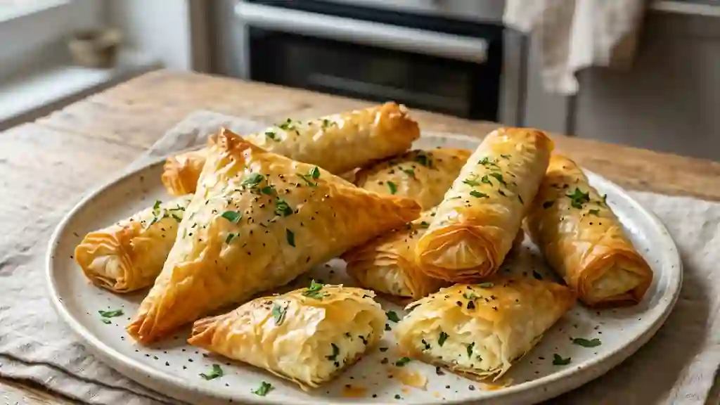 Beureks croustillants au fromage fondant - Photo de présentation