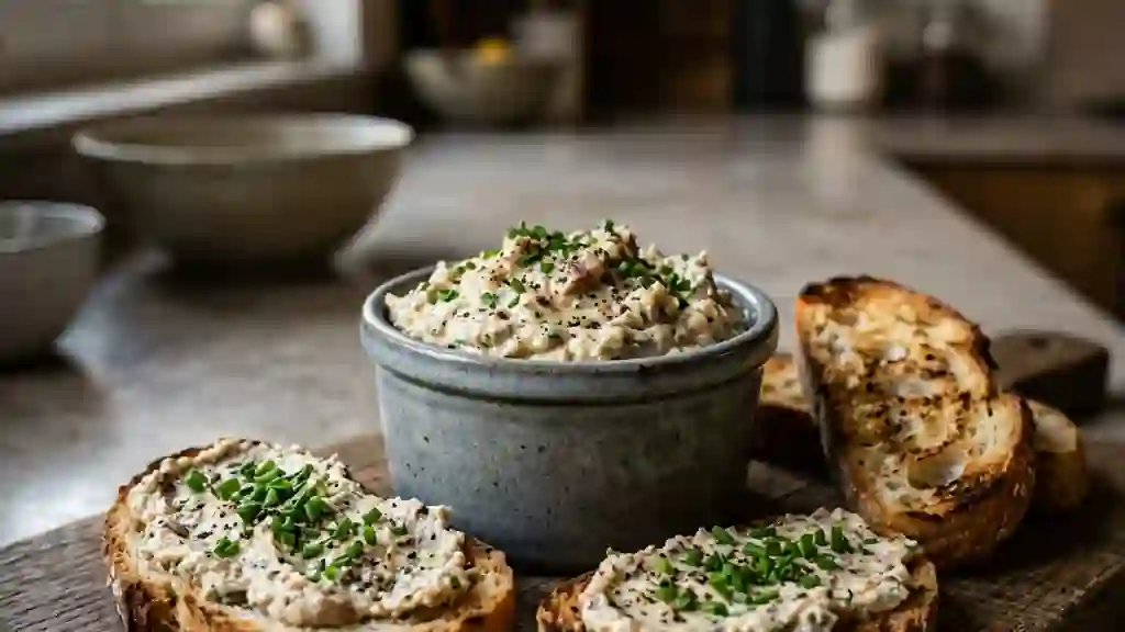 Beurre de sardine crémeux à la ciboulette - Photo de présentation
