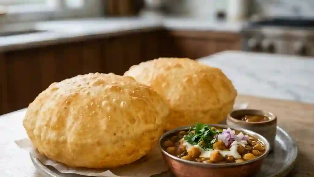 Bhatura : Pain Indien Soufflé et Moelleux - Photo de présentation