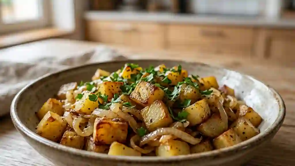 Bigalan de pommes de terre fondant et doré - Photo de présentation