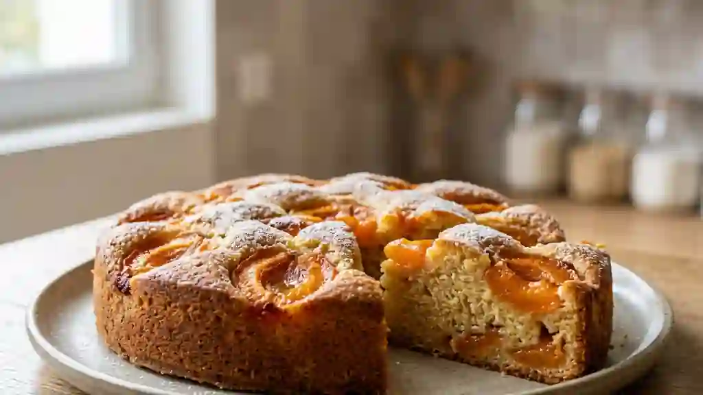 Biscuit fondant aux abricots acidulés - Photo de présentation