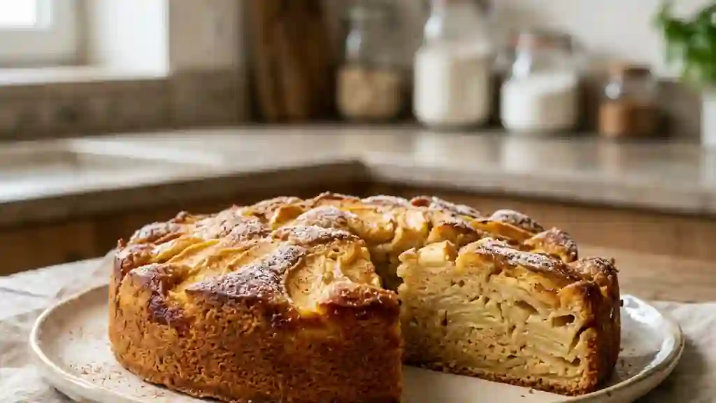 Moelleux aux pommes et cannelle fondante - Photo de présentation