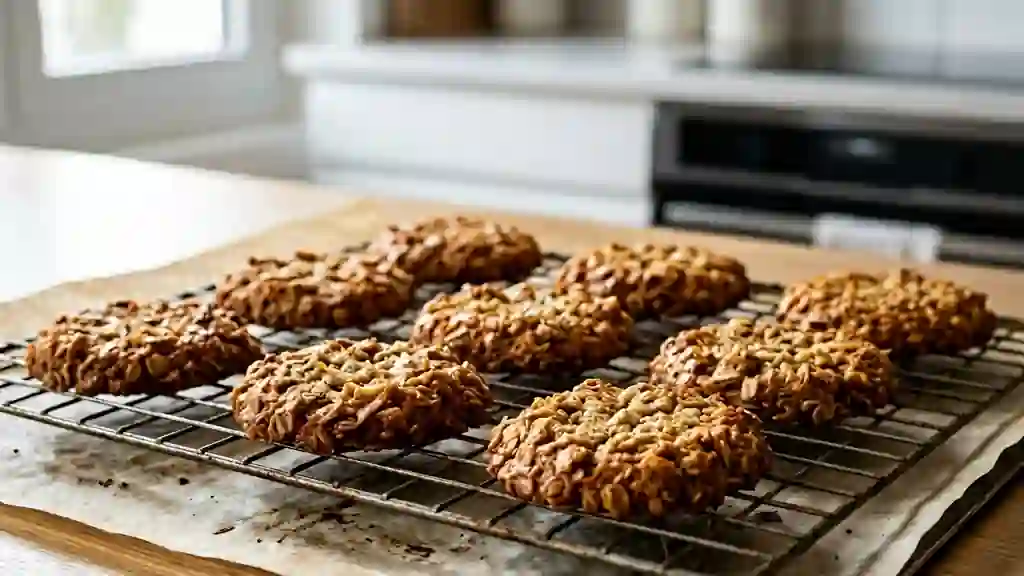 Anzac Biscuits croquants coco et avoine - Photo de présentation