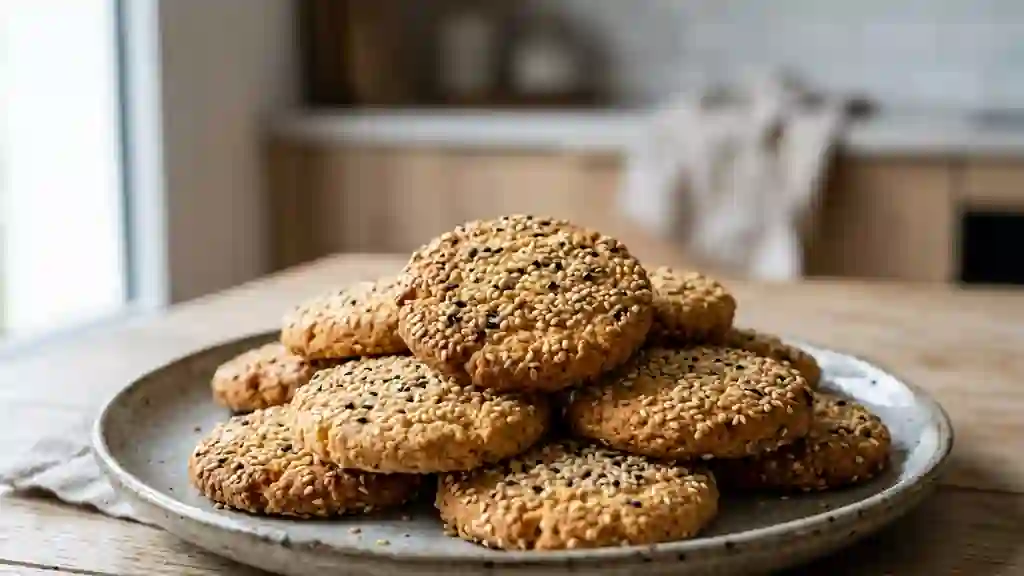 Biscuits au sésame croquants - Photo de présentation