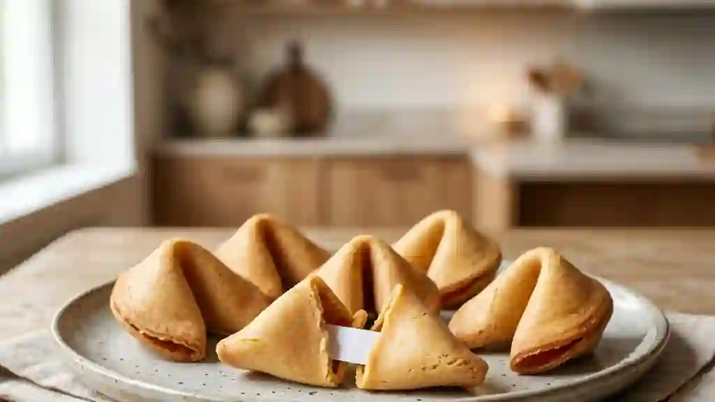 Fortune Cookies croustillants à la vanille - Photo de présentation