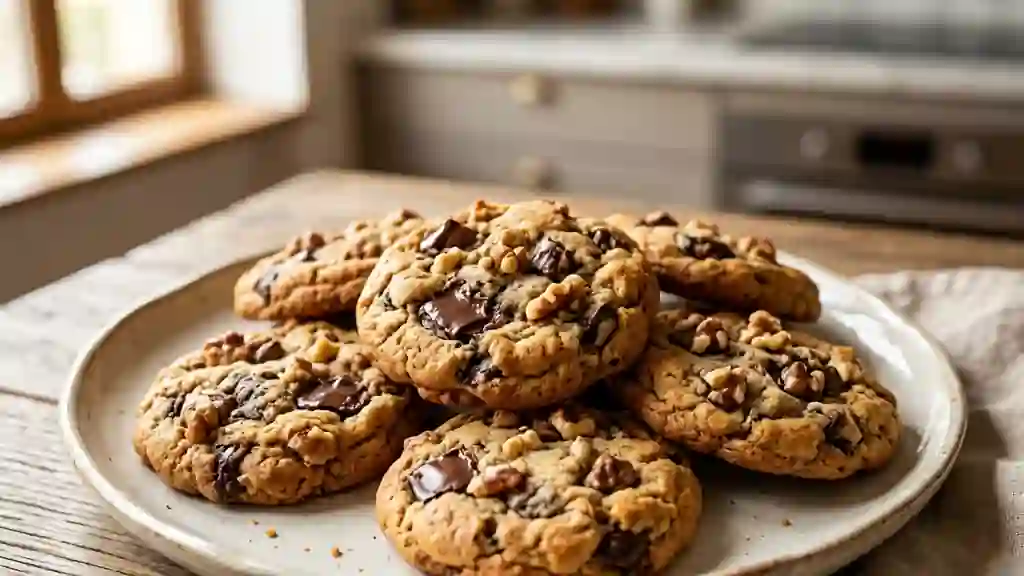 Cookies Noix et Pépites de Chocolat Fondantes - Photo de présentation
