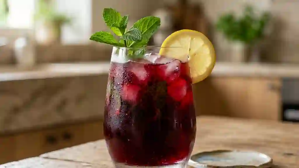 Bissap glacé à l'hibiscus et menthe - Photo de présentation