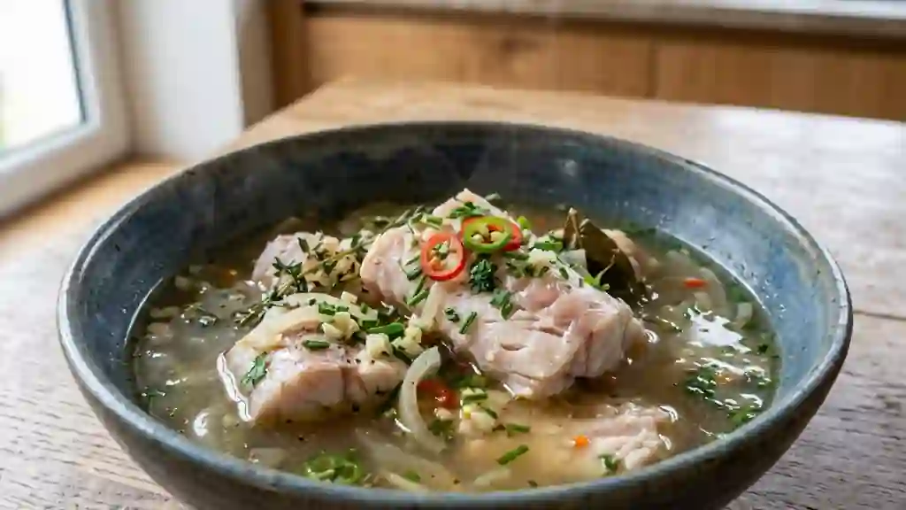 Blaff de grenadier : bouillon créole infusé - Photo de présentation