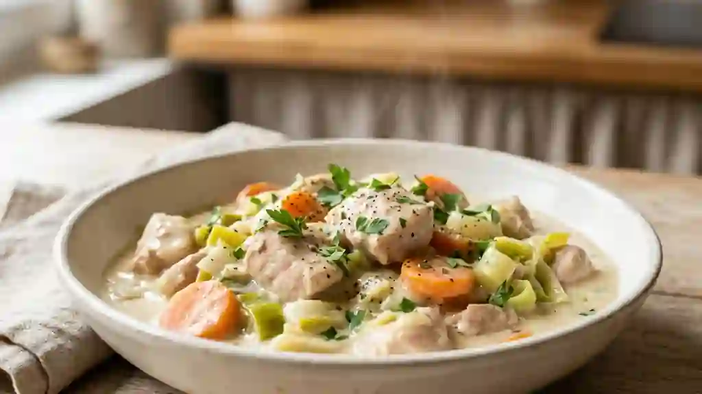 Blanquette de dinde fondante aux poireaux - Photo de présentation