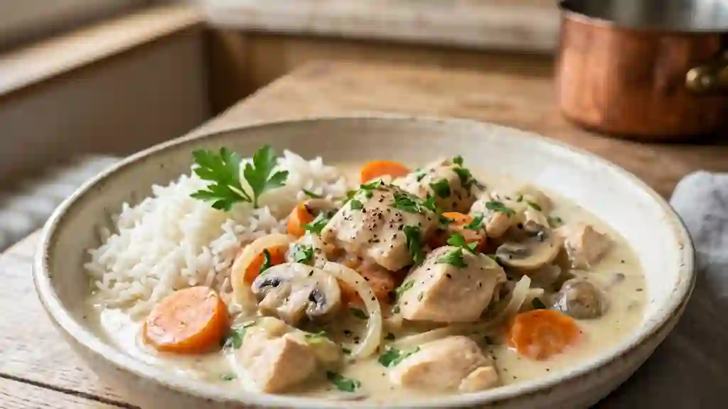 Blanquette de poulet fondante et citronnée - Photo de présentation