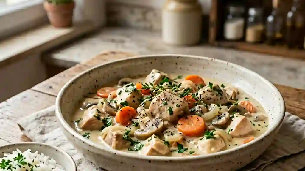 Blanquette de poulet fondante et onctueuse - Photo de présentation