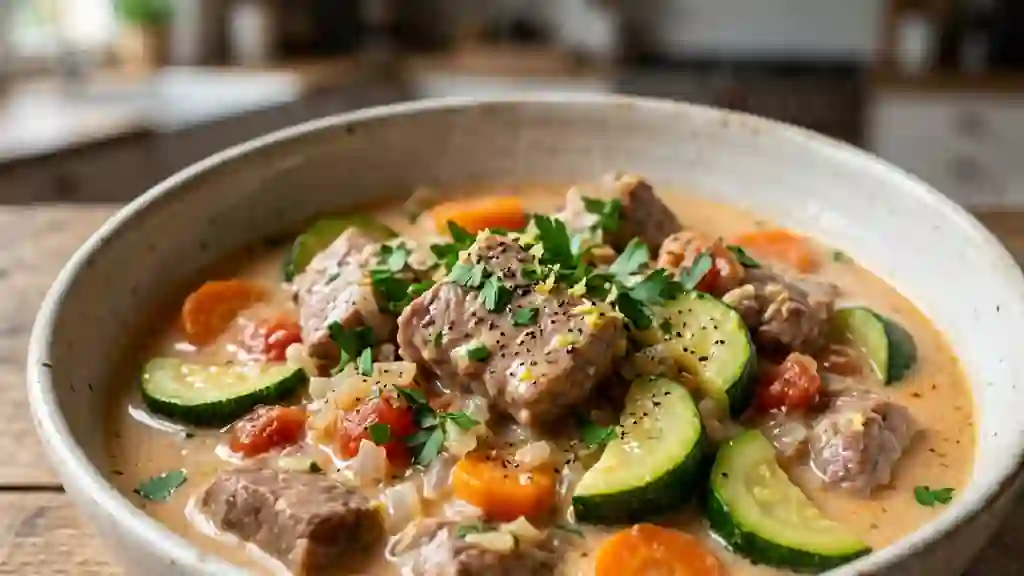 Blanquette de veau fondante aux légumes d'été - Photo de présentation