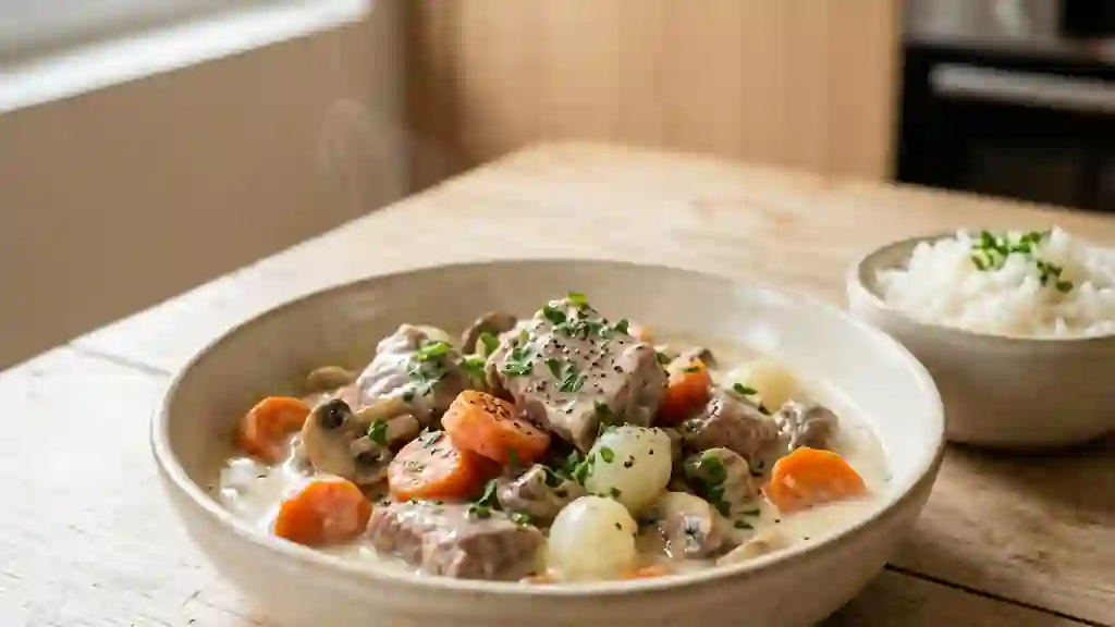 Blanquette de veau fondante et crèmeuse - Photo de présentation