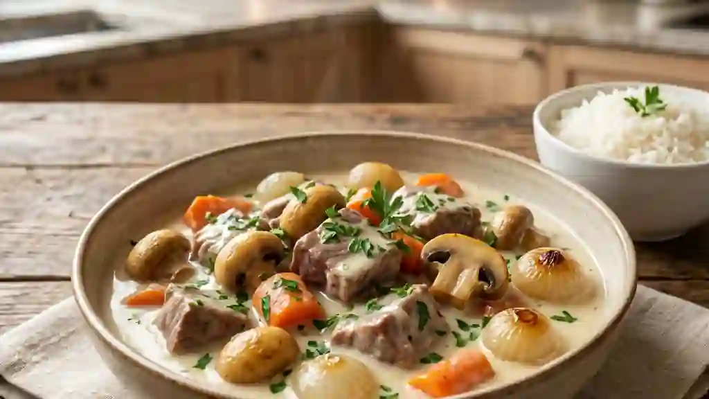 Blanquette de veau fondante et veloutée - Photo de présentation