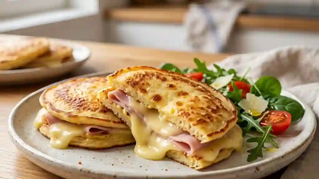 Blinis croustillants au jambon et raclette - Photo de présentation