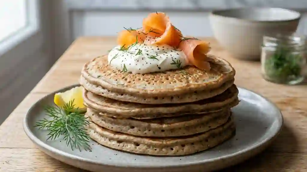 Blinis au sarrasin épais et fondants - Photo de présentation