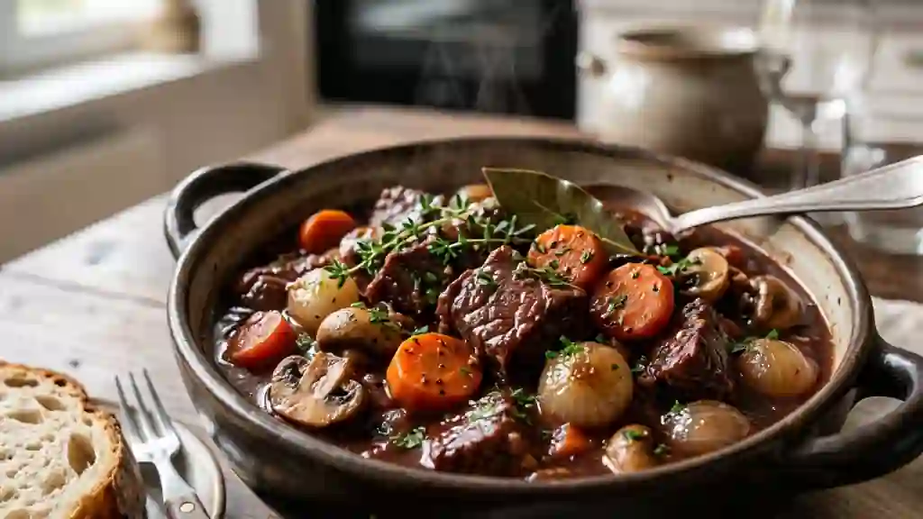 Bœuf bourguignon tendre et corsé - Photo de présentation