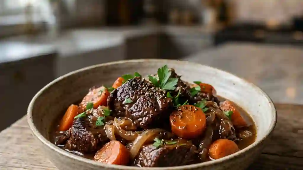 Bœuf aux carottes confit et fondant - Photo de présentation