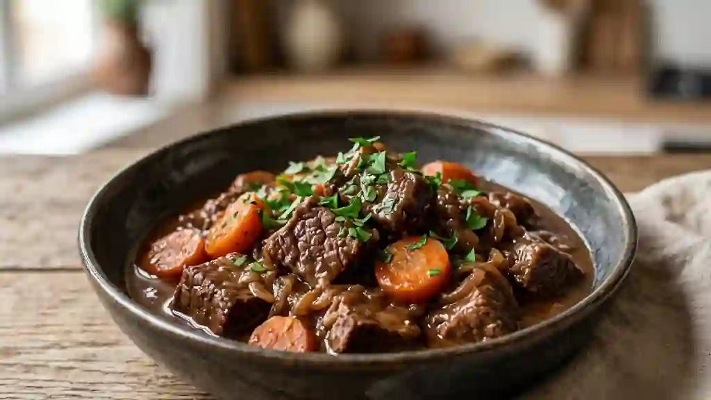 Bœuf des mariniers fondant au vin rouge - Photo de présentation