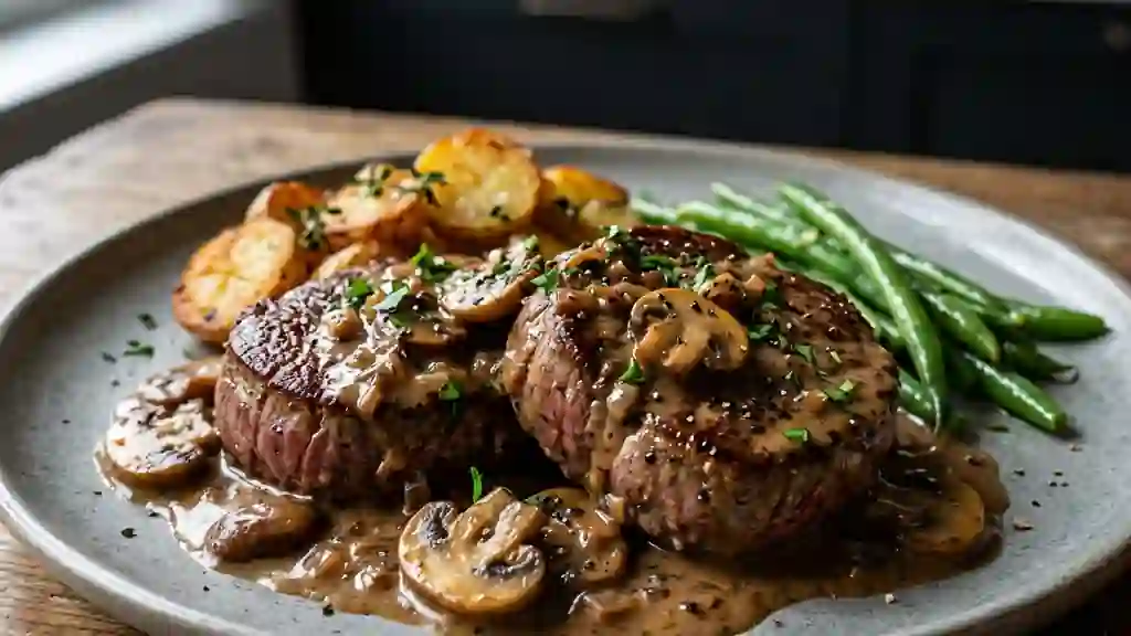 Bœuf Diane aux Champignons et Cognac - Photo de présentation