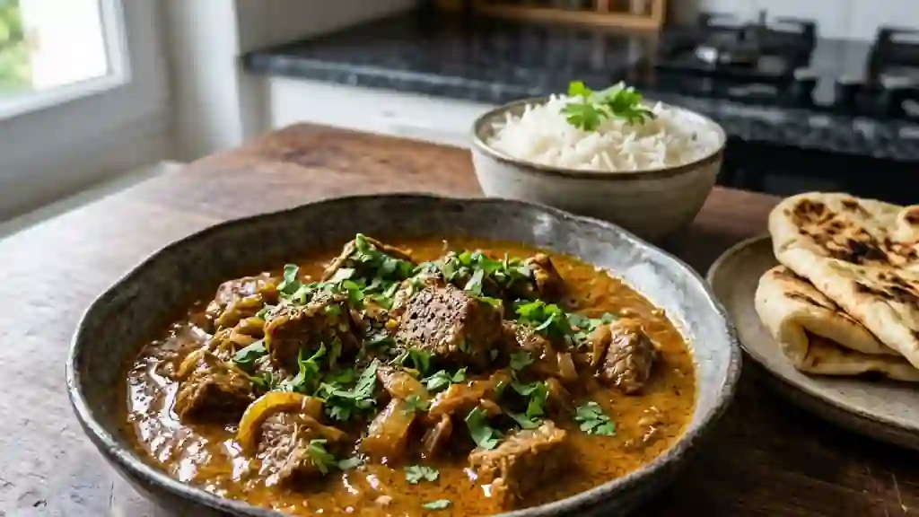 Bœuf fondant au curry et coco - Photo de présentation