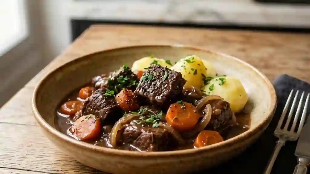 Boeuf Franc-Comtois Fondant au Vin Blanc - Photo de présentation