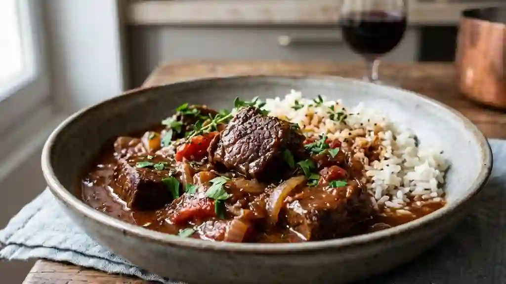 Bœuf à la camarguaise fondant et parfumé - Photo de présentation