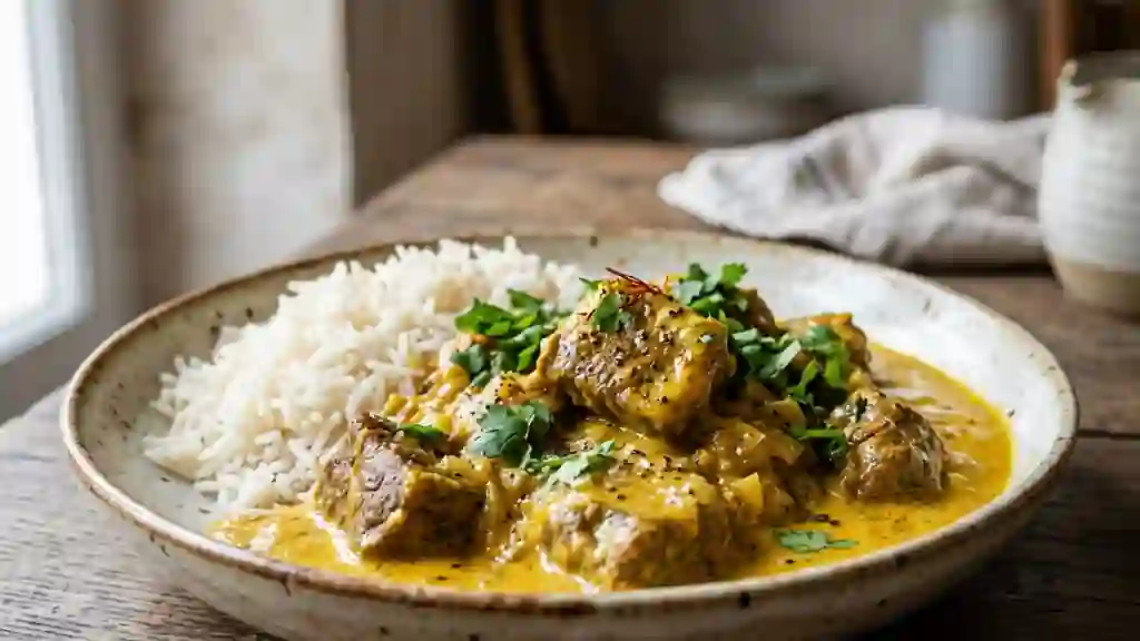 Bœuf Fondant au Safran et Yaourt - Photo de présentation