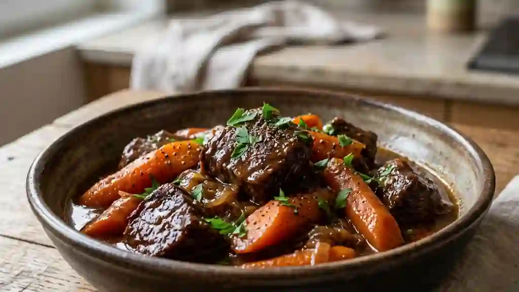Bœuf aux carottes fondant et épices douces - Photo de présentation