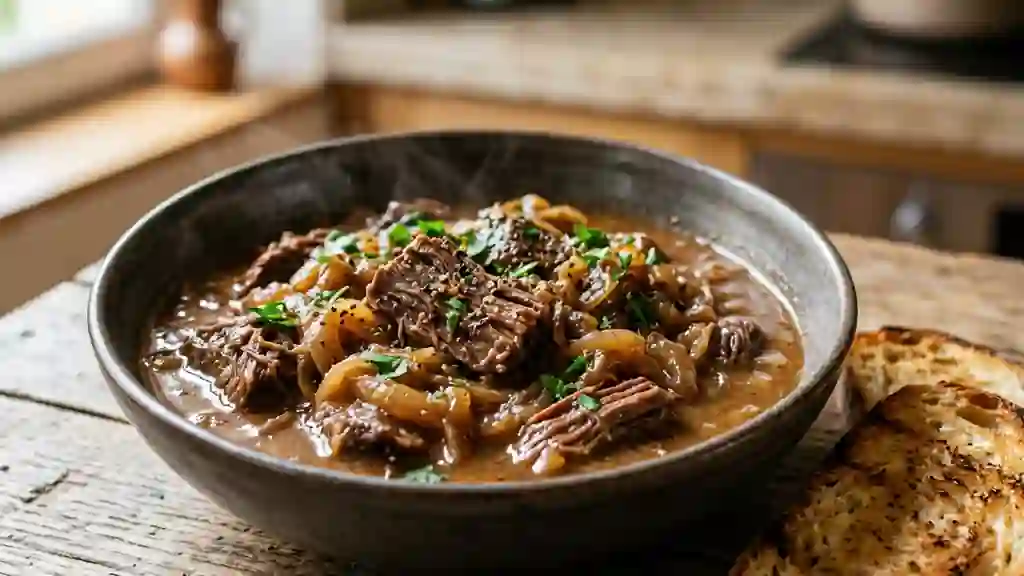 Boeuf Miroton fondant aux oignons - Photo de présentation