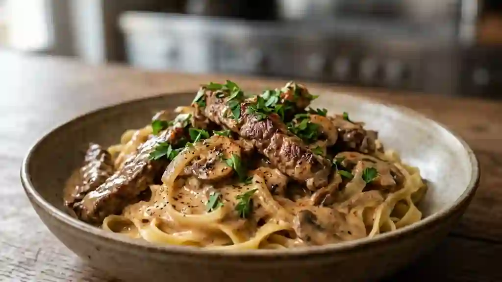 Bœuf Stroganov crémeux au paprika - Photo de présentation
