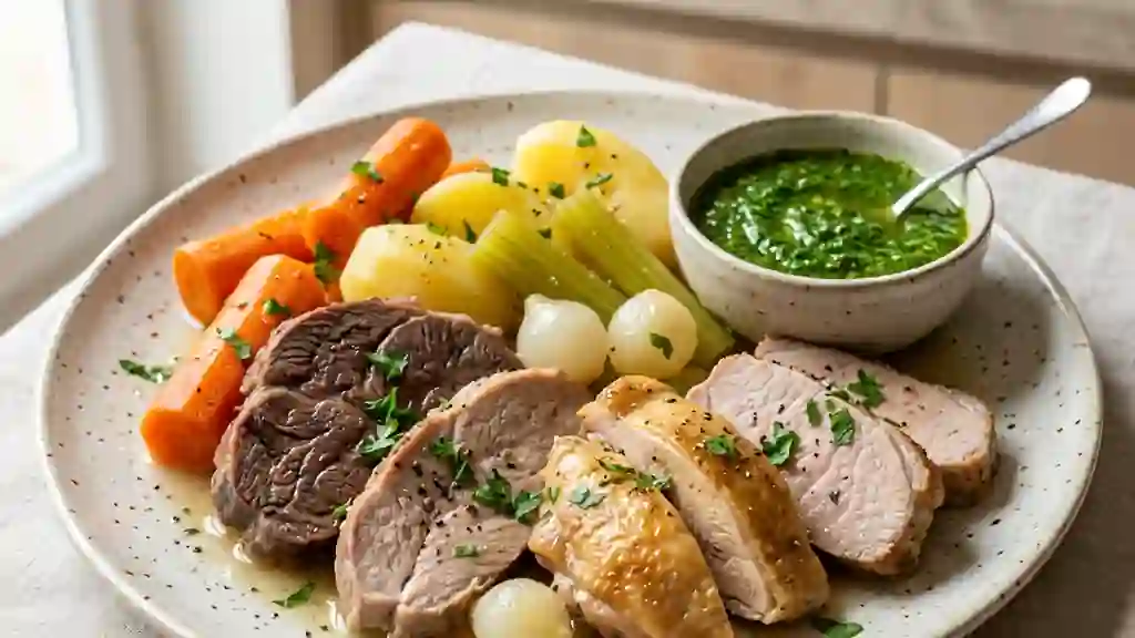 Bollito Misto fondant et son bouillon clair - Photo de présentation